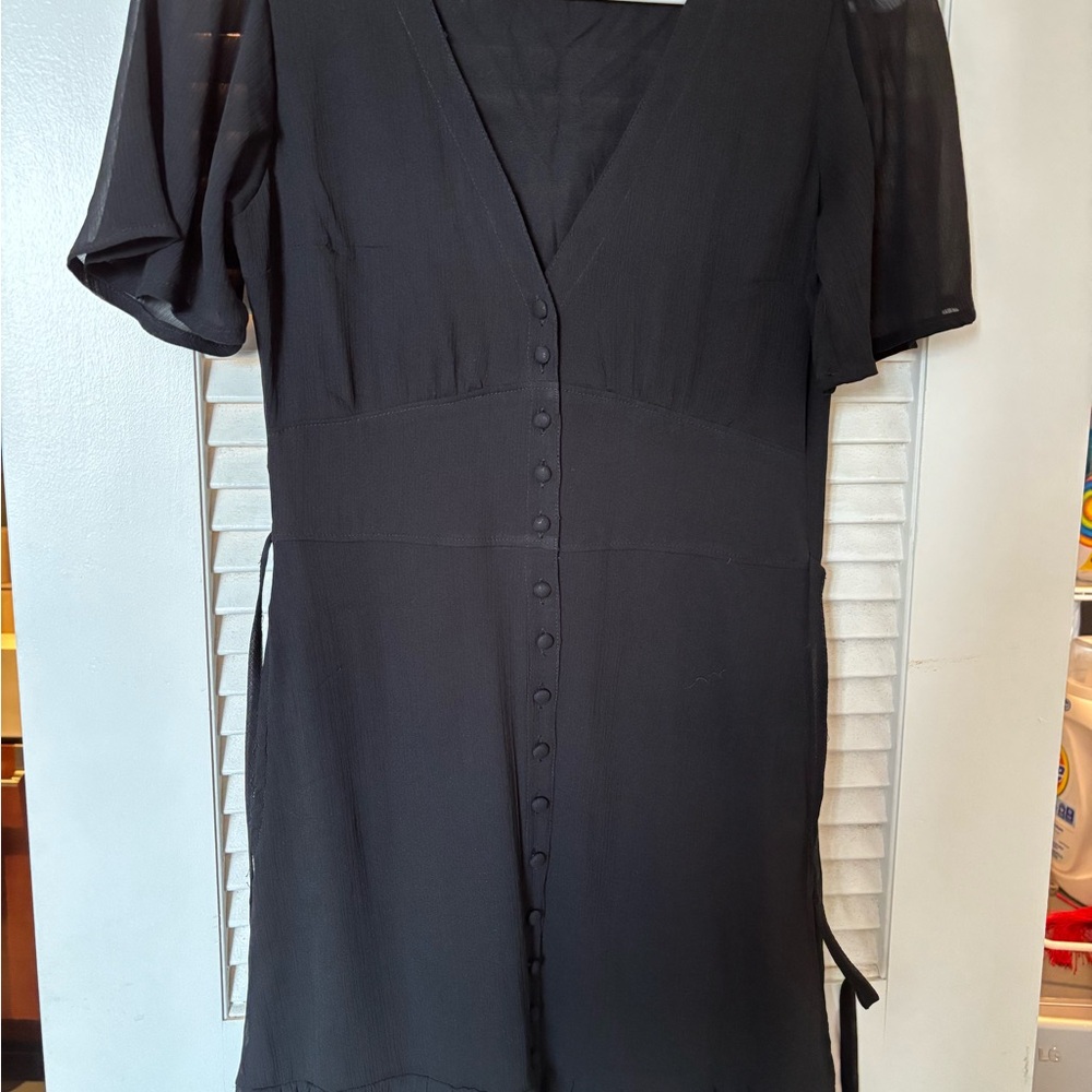 Abercrombie Black Back Tie Dress